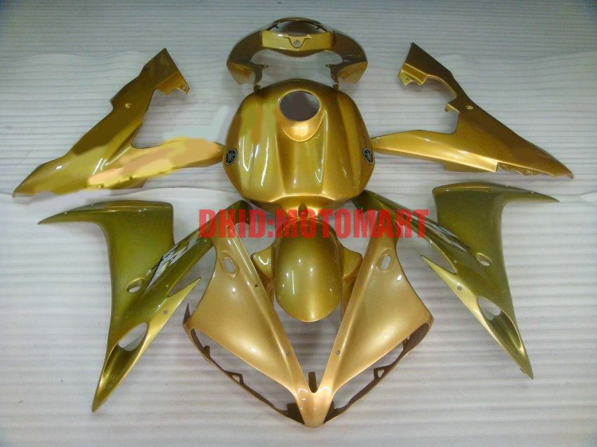 Volledige tankkachelpakket voor Yamaha YZFR1 04 05 06 YZF R1 2004 2005 2006 YZF1000 ABS ALLE GOUDEN VALEN SET + GIFTEN YD23