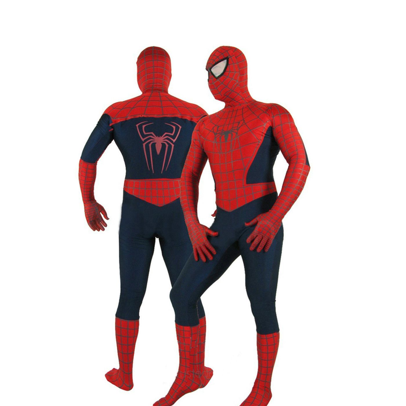 2017 Halloween Lycra Spandex Zentai Costume Colours Spider Hero ...