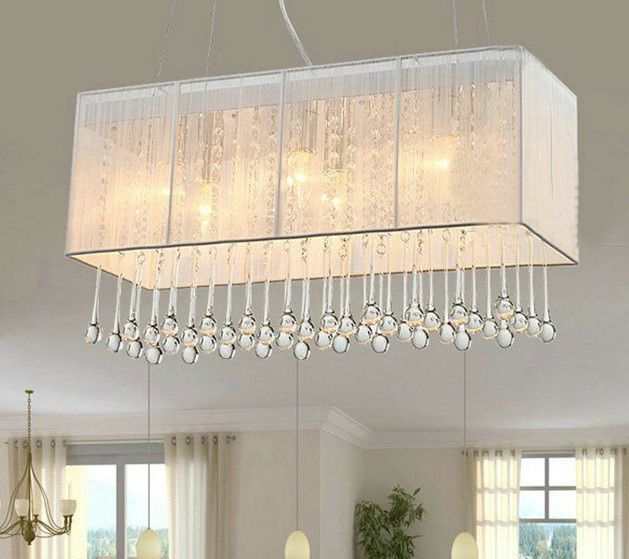 Modern Rectangular Chandeliers k9 crystal lighting fixture fabric rectangle chandelier modern Modern Rectangular Chandeliers k9 crystal lighting fixture fabric rectangle chandelier modern