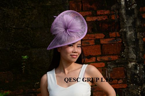 LT Purple Lavender Lilac HOT Sinamay 