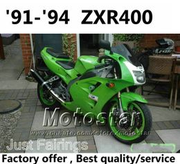 -Venda quente ! kit de carenagem para a Kawasaki ZXR400 1991 1992 1993 1994 verde branco carenagem kits ZXR 400 91 92 93 94 ZX-R400 OL94