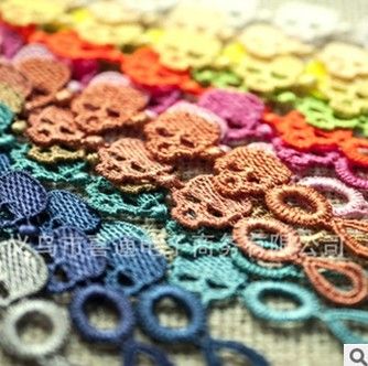 crochet skull bracelet