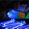 High quailty DC12V automobile repacking Fashion LED Blue Car Charge interior foot decoration light Free shipping