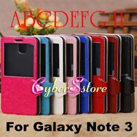 Wholesale High Quality  Flip Cover Retro PU leather Case Cover With Crystal plastic screen protector For Samsung Galaxy Note N9000 III Note