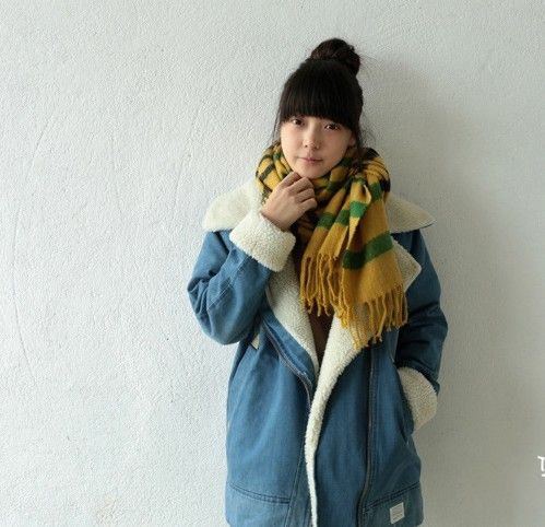 

winter striped Cashmere feeling scarves neck warmer Neckerchief 190*60m 260gram GIFT pcs/lot #3228