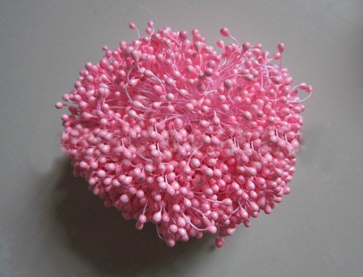 1 Bunch Double Side Head Millinery Flower Stamens Cake Floral Craft