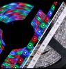 5 m RGB-LED-Streifen SMD 3528, wasserdicht, 300 LED-Streifen, + 24 Tasten, IR-Fernbedienung + 12 V, 2 A Netzteil, kostenloser Versand