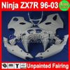 7FIFTS UNPAINTED Full Fairing Kit för Kawasaki ZX750 ZX-7R 96-03 ZX7R ZX 7R 1996 1997 1998 1999 2000 2001 2003 2003 Fairings Bodywork Body