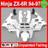 7gifts Unpainted Full Fairing Kit For KAWASAKI NINJA ZX-6R 94-97 ZX6R ZX 6R 6 R 94 95 96 97 1994 1995 1996 1997 Fairings Bodywork Body