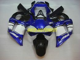 Motorcycle Fairing kit for YAMAHA YZFR6 98 99 00 01 02 YZF R6 1998 2002 YZF600 Blue white black Fairings set+gifts YG03