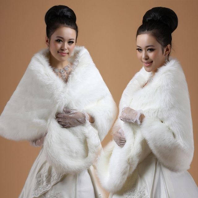 plus size faux fur shrug