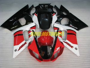 Motorrad-Verkleidungsset für Yamaha YZFR6 98 99 00 01 02 YZF R6 1998 2002 YZF600 Rot Weiß Schwarz Verkleidungsset + Geschenke YG16