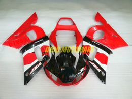 Motorcycle Fairing kit for YAMAHA YZFR6 98 99 00 01 02 YZF R6 1998 2002 YZF600 ABS Hot red black Fairings set+gifts YG18