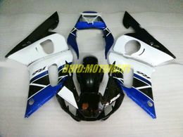 Motorcycle Fairing kit for YAMAHA YZFR6 98 99 00 01 02 YZF R6 1998 2002 YZF600 White black blue Fairings set+gifts YG23