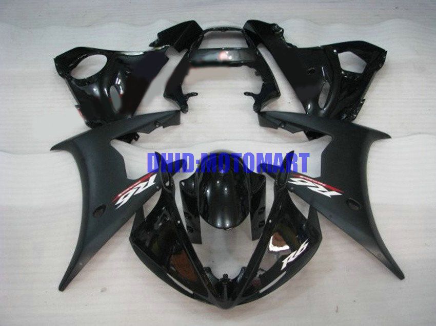 Motorfiets Fairing Kit voor Yamaha YZFR6 03 04 05 YZF R6 2003 2004 2005 YZF600 Matte Gloss Black Backings Set + Gifts YH03