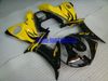 オートバイフェアリングキットヤマハYZFR6 03 04 04 05 YZF R6 2003 2004 2005 YZF600イエローブラックフェアリングセット+ギフトYH08