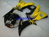 オートバイフェアリングキットヤマハYZFR6 03 04 04 05 YZF R6 2003 2004 2005 YZF600イエローブラックフェアリングセット+ギフトYH08