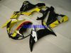 Kit de carénage de moto pour YAMAHA YZFR6 03 04 05 YZF R6 2003 2004 2005 YZF600 ABS jaune noir ensemble de carénages + cadeaux YH24