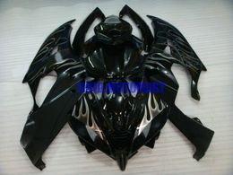 Injection Mould Fairing kit for YAMAHA YZFR6 06 07 YZF R6 2006 2007 YZF600 ABS Silver flames black Fairings set+gifts YI07