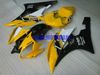 Injectie Mold Fairing Kit voor Yamaha YZFR6 06 07 YZF R6 2006 2007 YZF600 ABS Geel Black Backings Set + Gifts Yi19