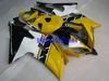 オートバイフェアリングキットヤマハYZFR6 08 10 12 15 yzf R6 2008 2012年YZF600イエローホワイトブラックフェアリングセット+ギフトYJ12