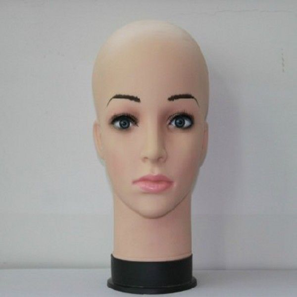 11 Tall Durable Plastic Female Mannequin Head For Wig, Cap, Hat