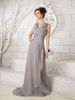 Top Selling V-neck Sleeveless Sexy Mother Of The Bride Dresses Discount Off Chiffon Sweep Train Mother Dresses