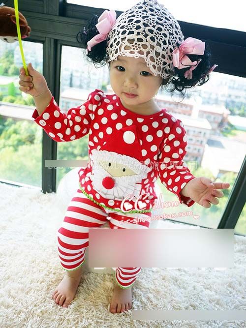 online cheap autumn toddler christmas pajamas infant baby christmas pjs wholesale