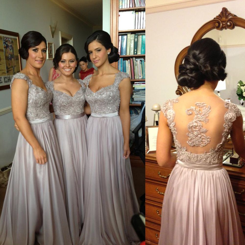 Embroidered Bridesmaid Dresses