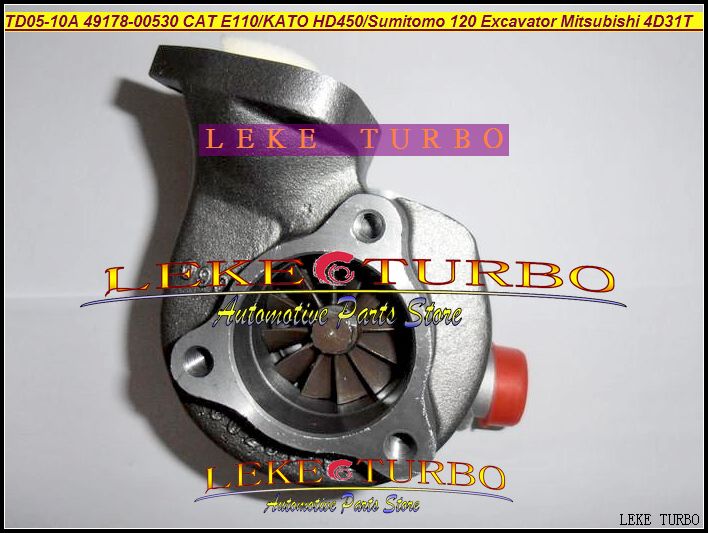 Turbocompresseur Turbo TD05-10A 49178-00530 49178-00550, pour Sumitomo 120 KATO HD300 HD400 HD450 Cat E110, pelle Mitsubishi 4D31T