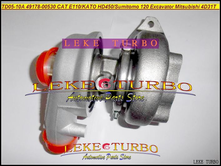 Turbocompresseur Turbo TD05-10A 49178-00530 49178-00550, pour Sumitomo 120 KATO HD300 HD400 HD450 Cat E110, pelle Mitsubishi 4D31T