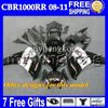 7gifts+Free Customized For HONDA CBR1000RR 08 NEW Blue red 09 10 11 CBR 1000 1000RR MH814 CBR1000 RR 2008 2009 2010 Red black 2011 Fairing