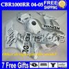 7gifts + Cowl For HONDA 04 05 CBR1000RR 04-05 CBR1000 RR 캐스트롤 MH7954 100 % 인젝션 몰드 CBR 1000 1000RR 레드 화이트 그린 2004 2005 Fairing