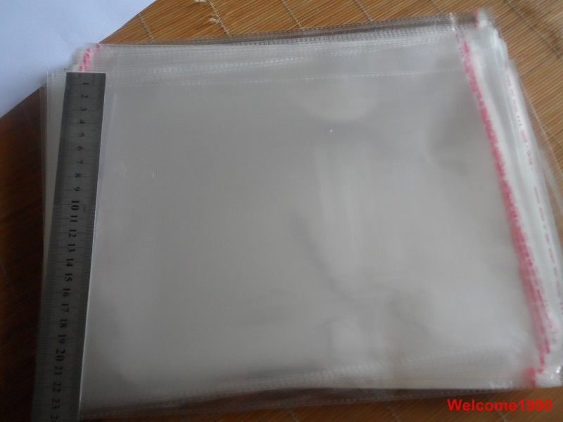 24*34cm Good quality OPP jewelry bag Book /Clothes bag packaging self adhesive seal clear plastic bag transparent