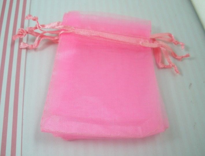 s 1 Pink Transparent Organza Gift Bag Christmas Wedding Gift Bag 7X9cm 0035798411675