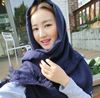 Filles douces châle solide écharpe châle Hijabs Foulards Sarongs enveloppe bandeau foulard 190 * 100cm 10pcs / lot # 3265
