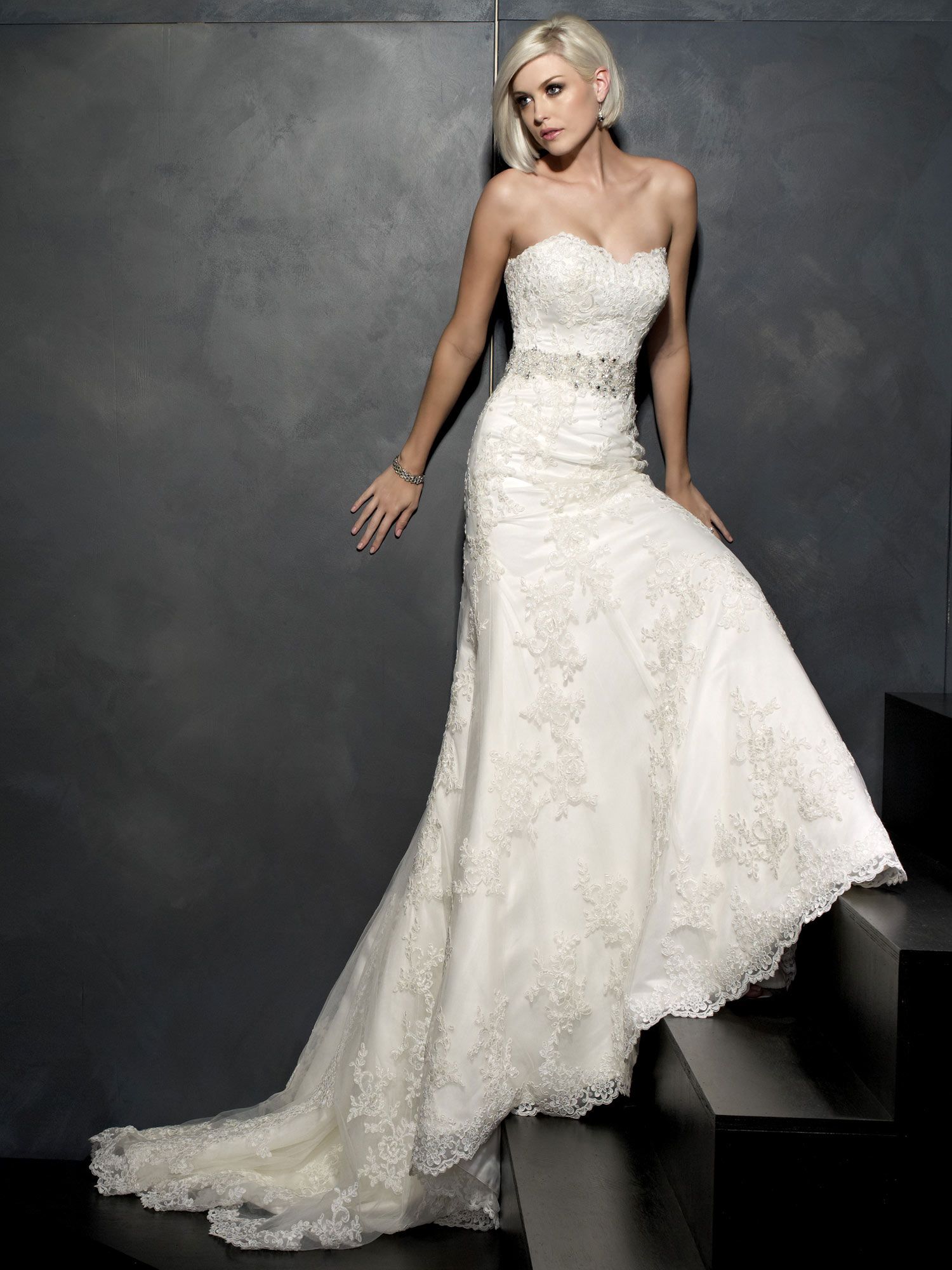 Kenneth Winston 1530 Wedding Dresses Mermaid Lace Sweetheart Beaded ...