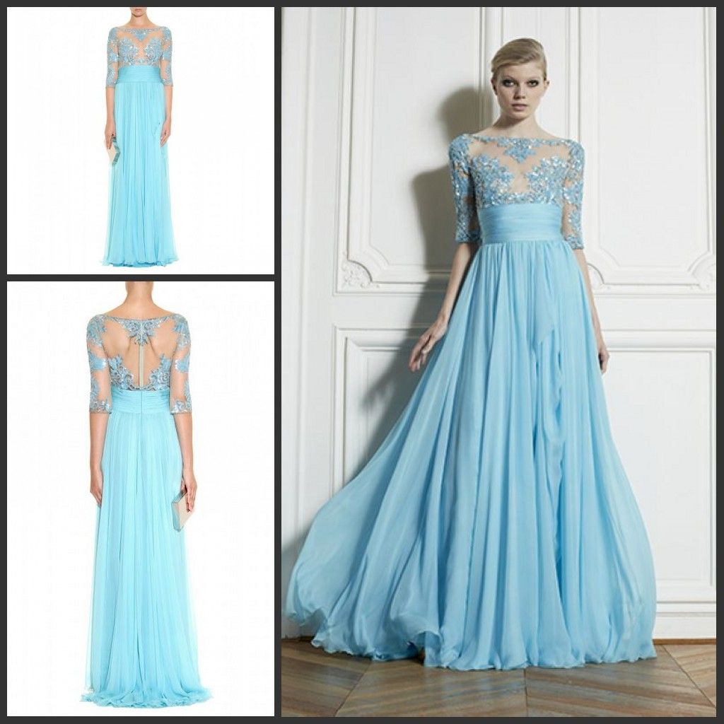 pale blue long sleeve dress