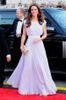 Klasyczna Kate Middleton Red Dywan Suknie Lilac Długie Prom Dresses Długie Formalne Wieczorowe Suknie Party With Sash