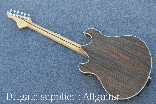 Guita di corpo cavo su misura Tiger Rosewood Guitar Giallo Giolo Giolo Cina Electric China Guitars3848918