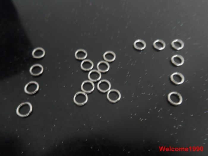 1000 Teile/los, Gute Qualität DIY Teile, Starke 316L Edelstahl Split Ring Jump Ring großhandel