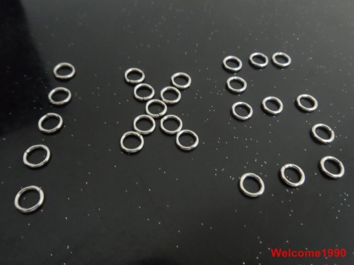 Good Quality DIY Parts ,Strong 316L Stainless Steel Split Ring Jump Ring wholesale
