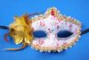 Frauen Sexy Maske Hallowmas Venezianische Maske Maskerademasken mit Blumenfeder und Strass Ostern Tanzparty Urlaub Maske Drop Shipping