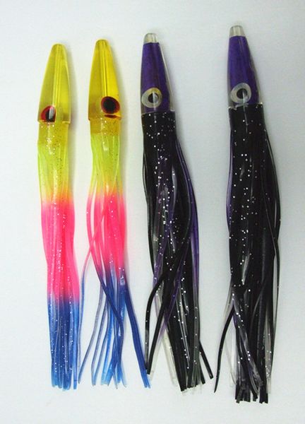 

9 inch Octopus Skirt Lure Soft Bait Sea Fishing Lure Big Game Trolling Fishing Lure Resin Head With Octopus Skirt