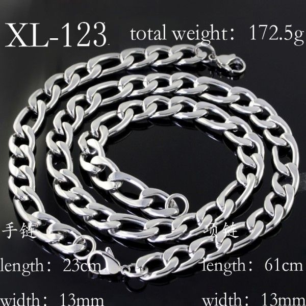 Men's 8.75mm, 14k Yellow Gold, Concave Figaro Chain Bracelet