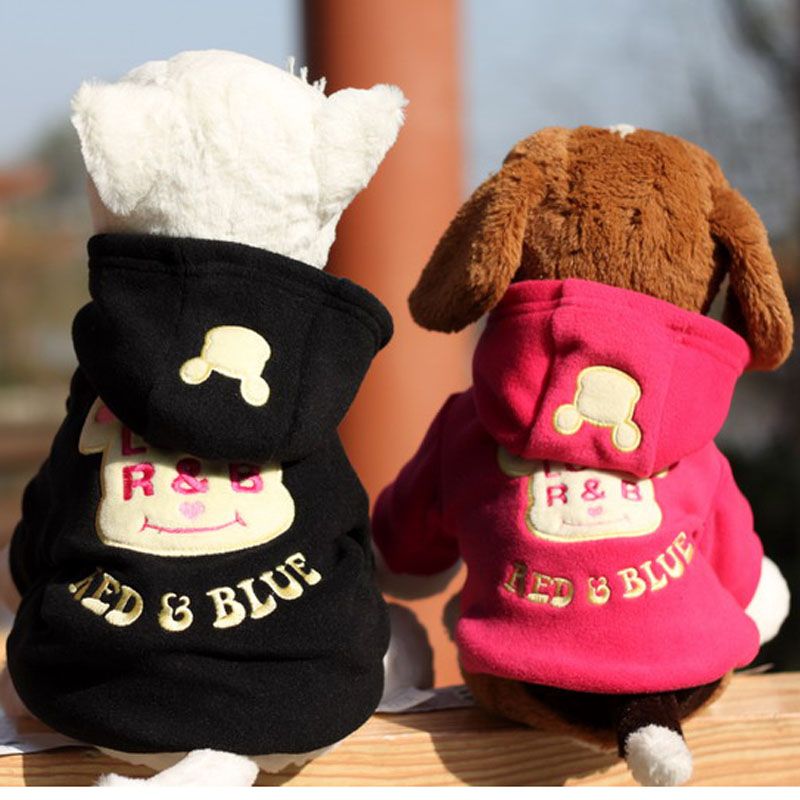 Simpatici vestiti per cani Cani di Natale e Halloween Abbigliamento per cani e gatti Lettere di cartoni animati stampate con felpa con cappuccio Vestiti per animali Teddy DHL gratis