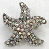 Partihandel mode stjärna broscher kristall rhinestone mindre sjöstjärna brosch pin smycken gåva c2118