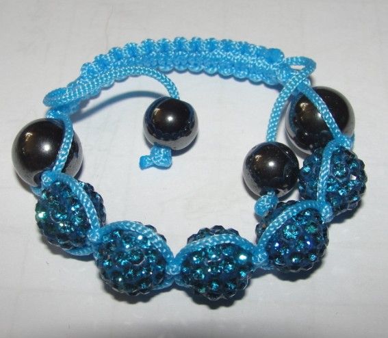 Colorful Crystal Disco Ball Glass Bead Bracelets Friendship Bracelet ...