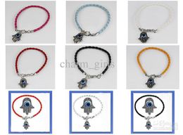 Wholesale - 20pcs* Hamsa Hand of Fatima Evil Eye Religious Bracelet *Choose Wristband Design