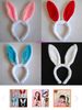 Fashion women girl Bunny Rabbit Fluffy Ear Headbands Plush Head Band Costume Festive Party Decorative Christmas Performing props colorful